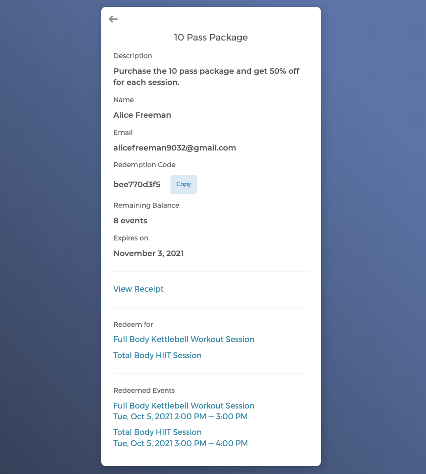 Unik pakkeside for kunder