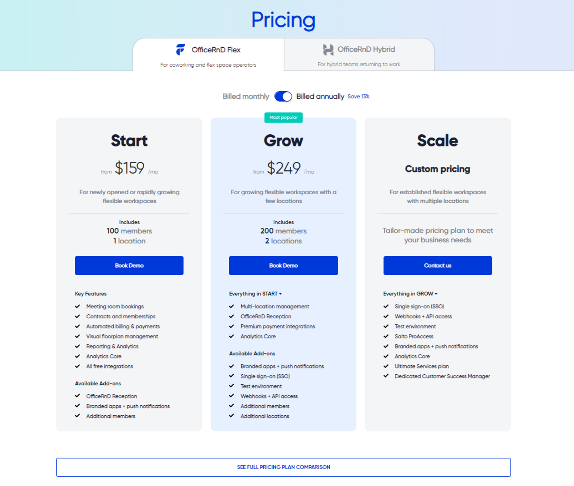 OfficeRnD coworking space booking tool