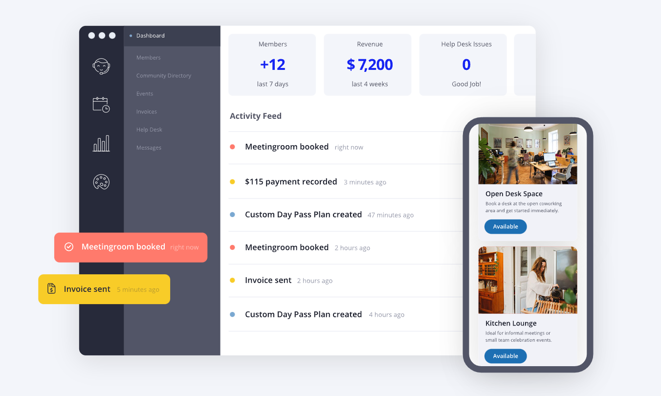 Cobot coworking space booking tool