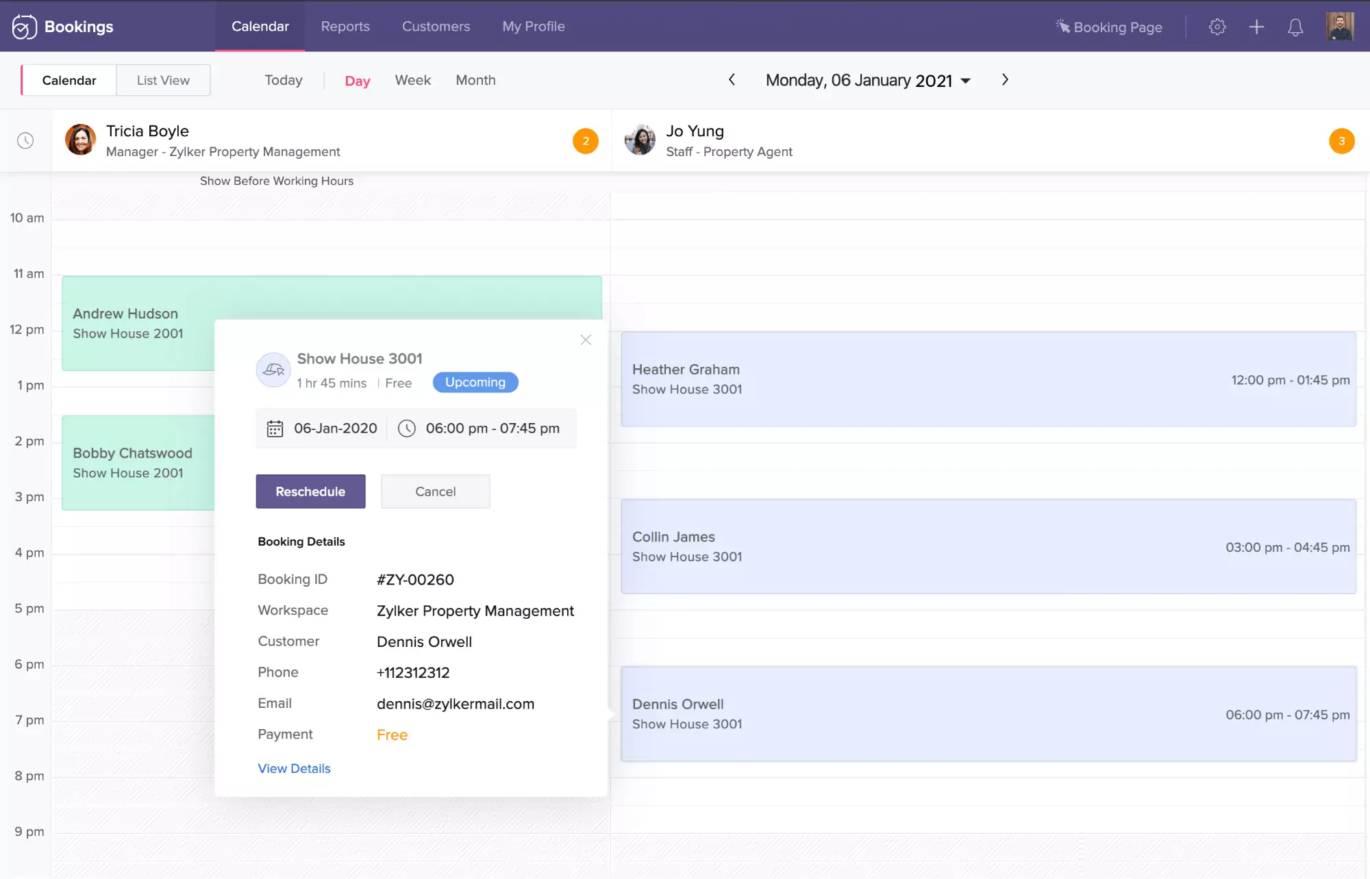 Zoho Bookings er et planlaeningsvaerktoej, der er en del af Zoho-okosystemet