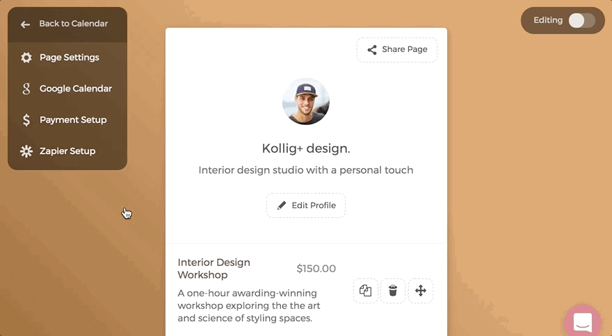 Click on CozyCal Zapier integration