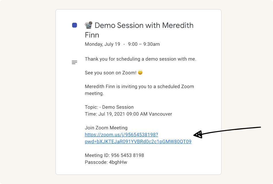 Integrate with Zoom and Google Meet to schedule virtual meetings