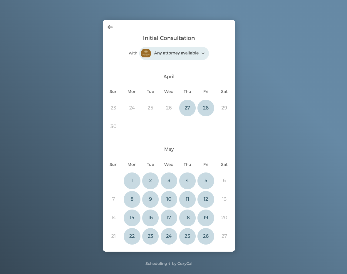 La disponibilité est mise à jour en temps réel pour garantir l'affichage du bon planning