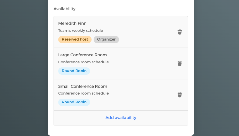 Programación round robin de anfitrión y recursos