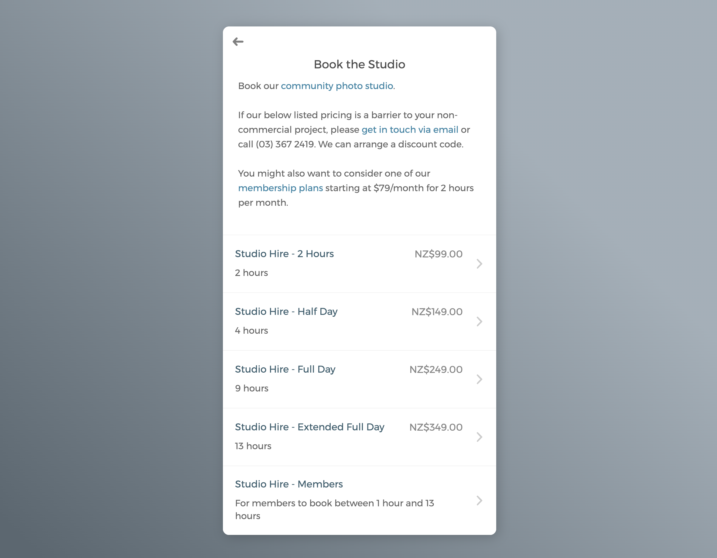 Give clients the freedom to self-book studios with a fully white-labeled scheduling software