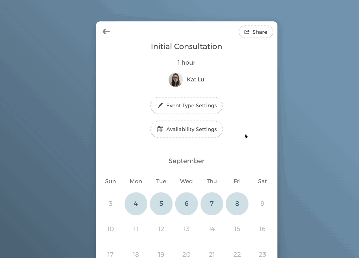 Duplicating a schedule to other event types
