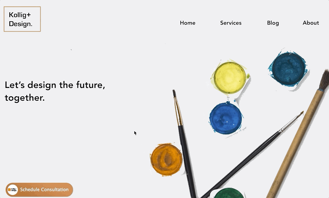 CozyCal floating button on a demo site
