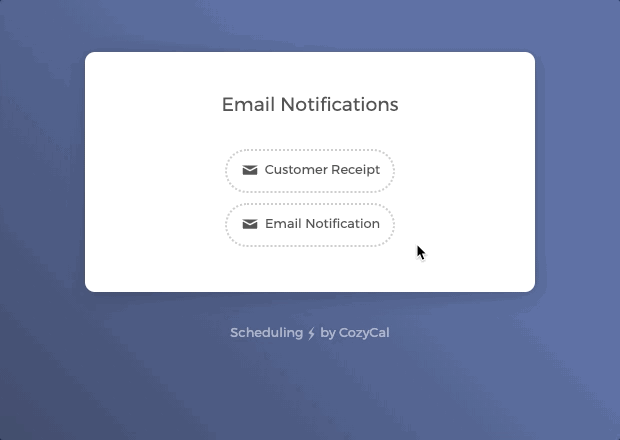 Enabling email notification for a team member