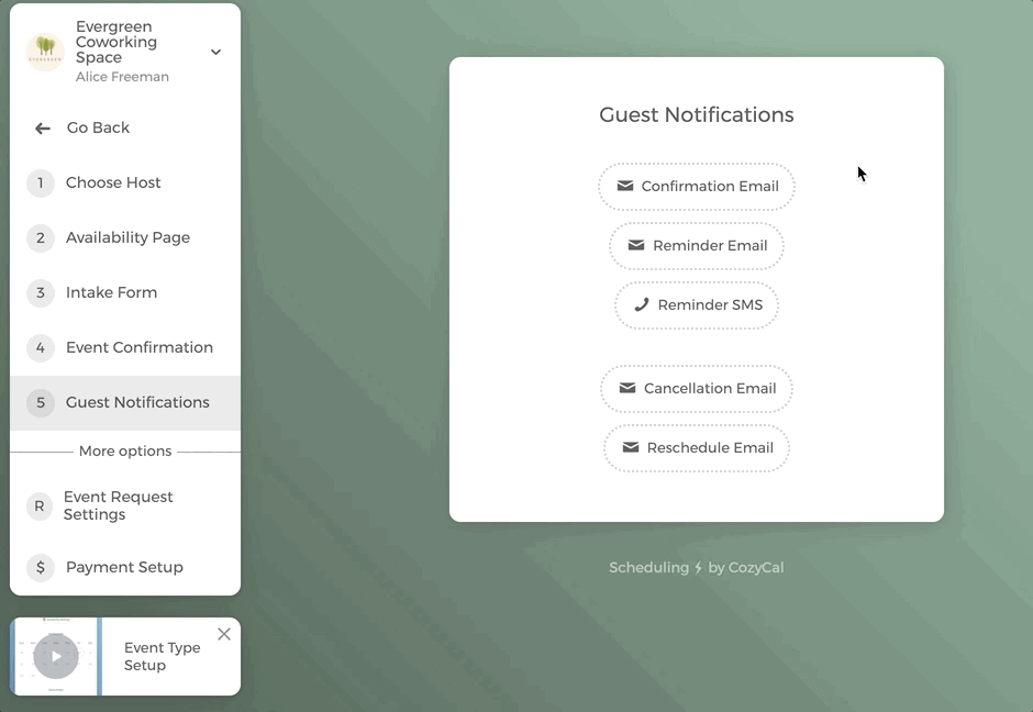 Editing email notifications