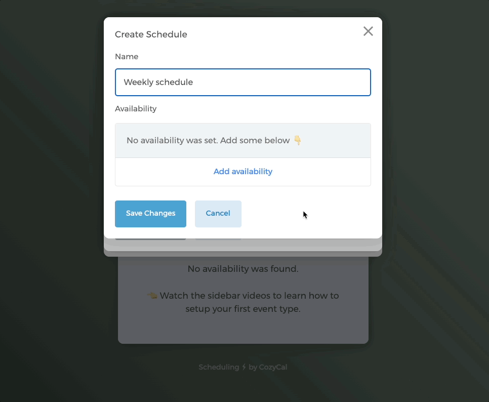 Adding weekly hours to the resource schedule