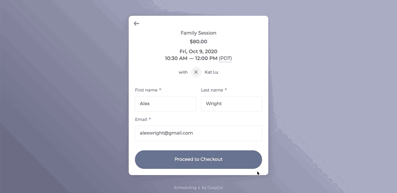 Stripe checkout flow