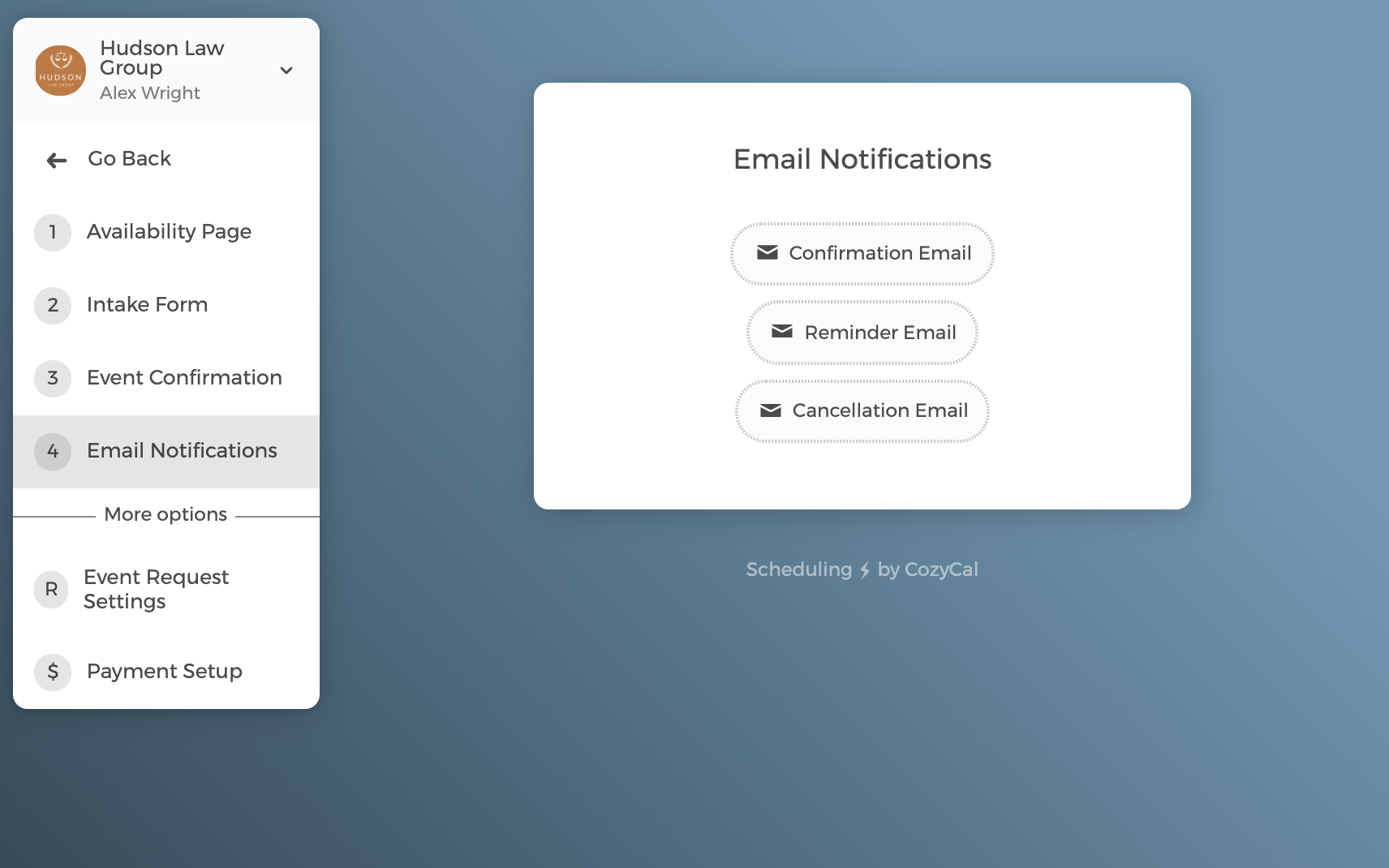 Editing email notifications