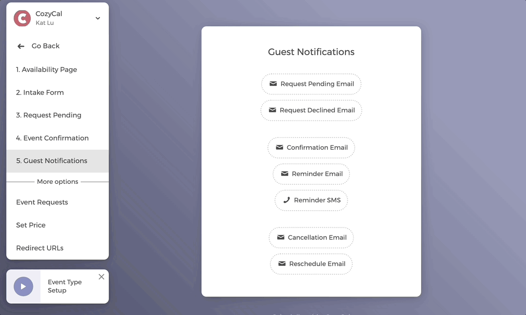 Zoom info in guest emails